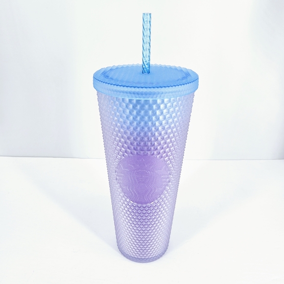 Starbucks Other - Starbucks 2024 Periwinkle Gradient Ombré Studded Bling Soft Touch Tumbler NWT